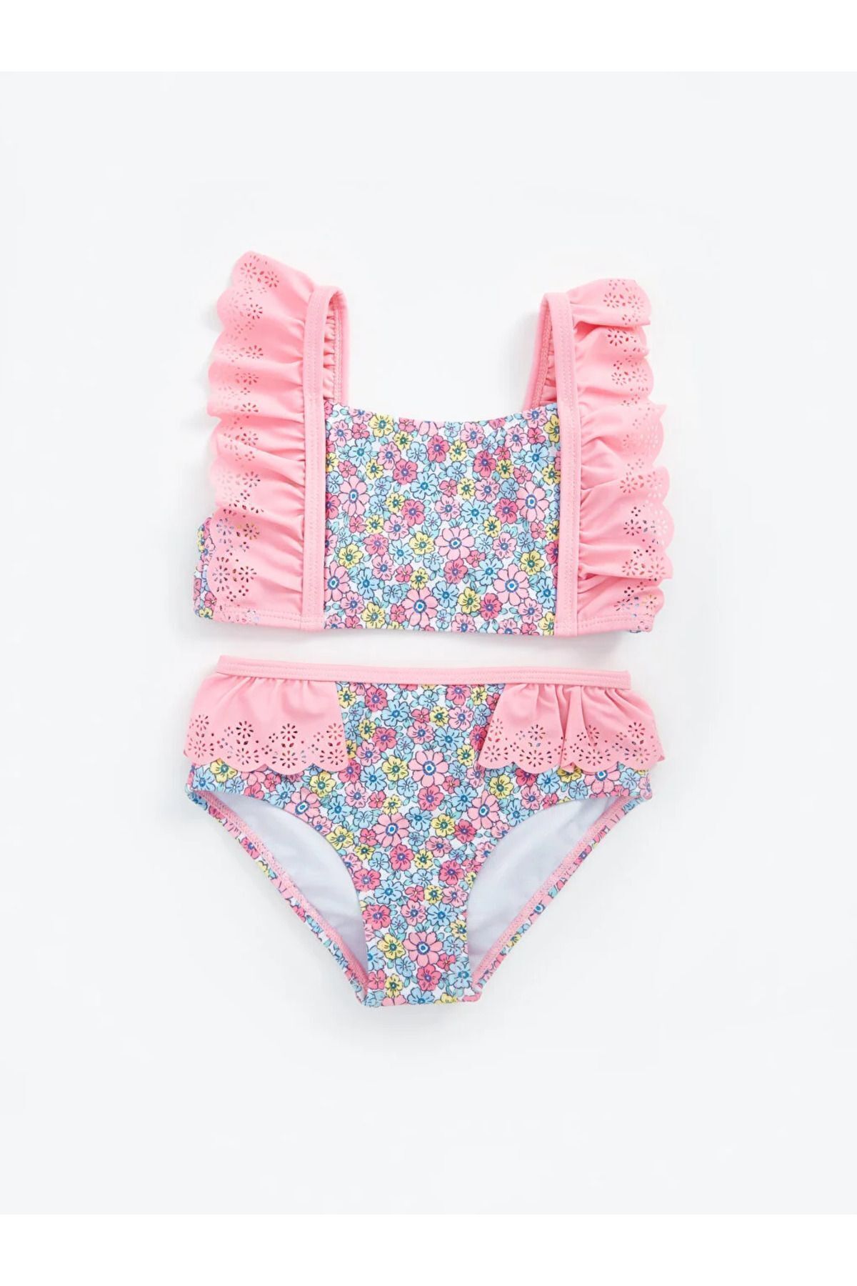 LC Waikiki LCW baby Çiçekli Kız Bebek Bikini Takımı