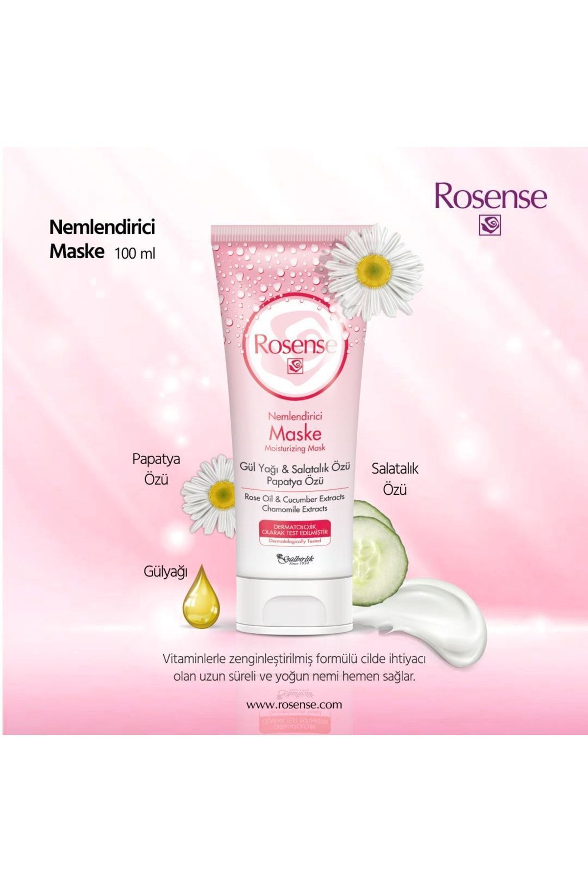 Rosense Nemlendirici Maske 100 ml