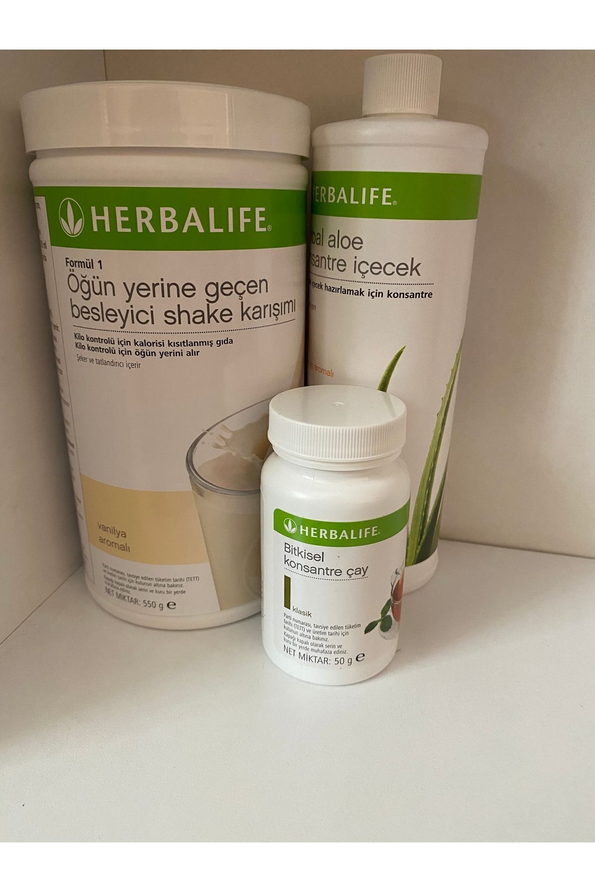 Herbalife Vanilyalı Shake Aloe Konsantre Içecek Klasik Aromalı Çay