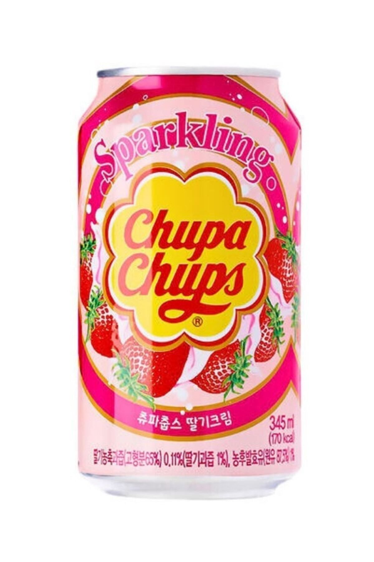 Chupa Chups Sparkling Strawberry Cream Flavour 345 Ml