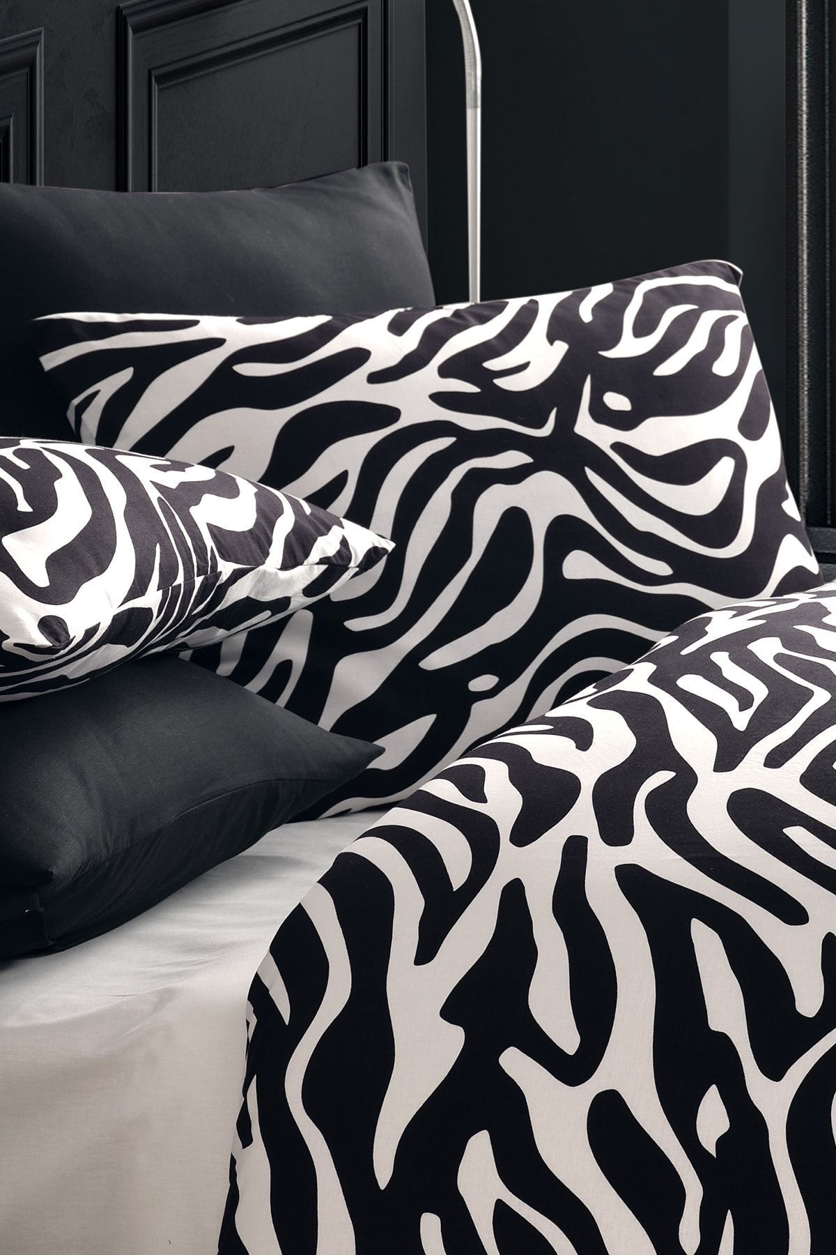 Cote Blanc Zebra %100 Pamuk 2'li Yastık Kılıfı 50x70