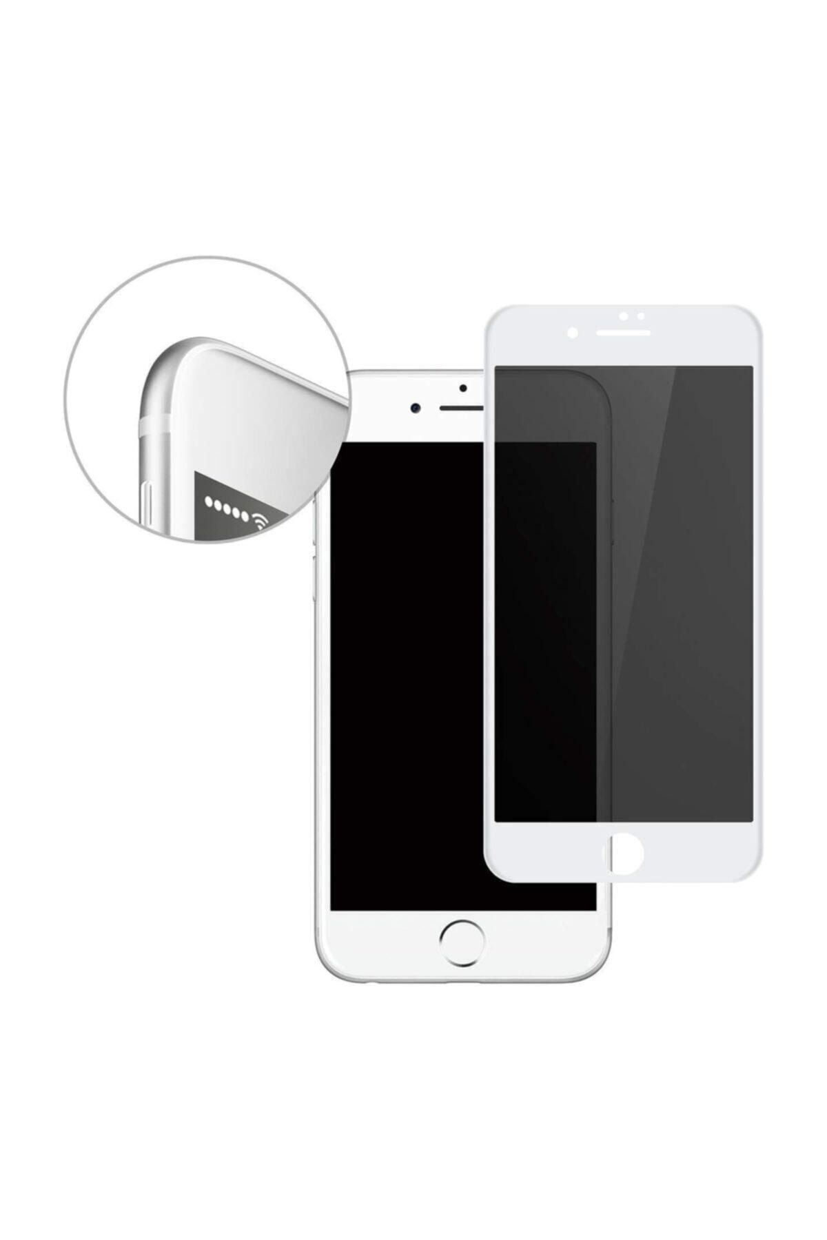Newonline Apple Iphone 7 Plus 8 Plus Gizli Hayalet Cam 5d Kırılmaz Cam Beyaz 00574_r1