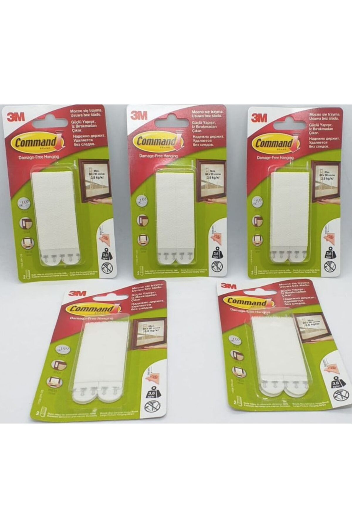 3M Command 17206 Çerçeve Asma Bandı 5 Paket