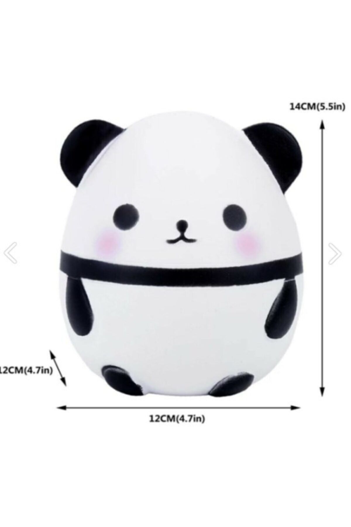 Squishy Jumbo Panda Büyük Boy Yavaş Yükselen (beyaz)