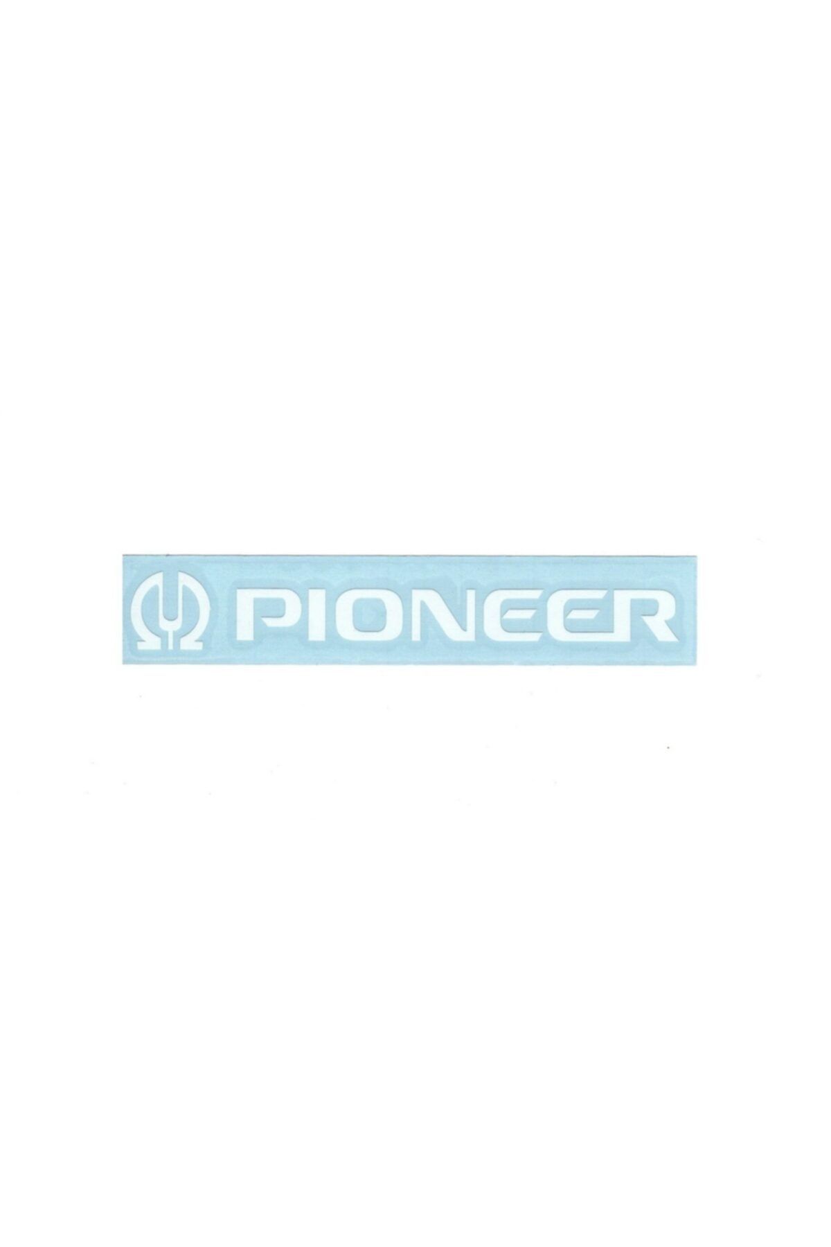BsElektronik Pıoneer Logo Sticker Beyaz Ölçüleri 15x2.2