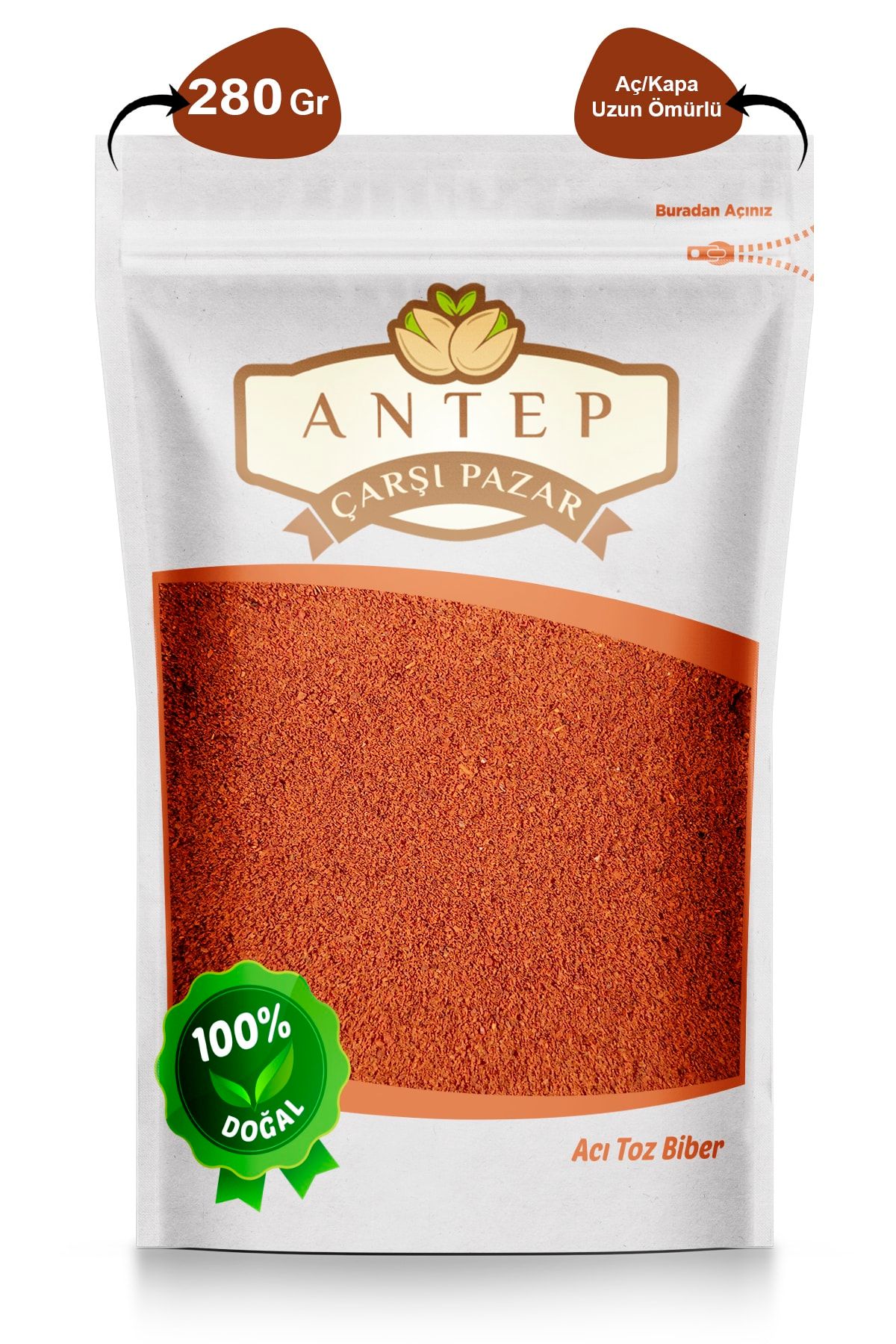 Antep Çarşı Pazar Acı Toz Biber | 280 Gr.