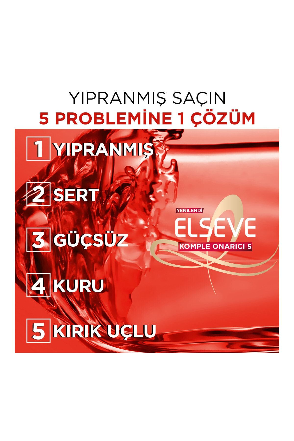 Komple Onarıcı 5 Yıpranmış Saçlar Için Keratinxs Içeren Yapılandırıcı Bakım Şampuanı 360 ml_6