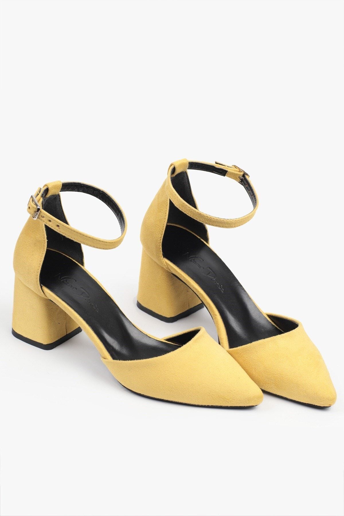 Nizar Deniz Amor Sarı Topuklu Ayakkabı