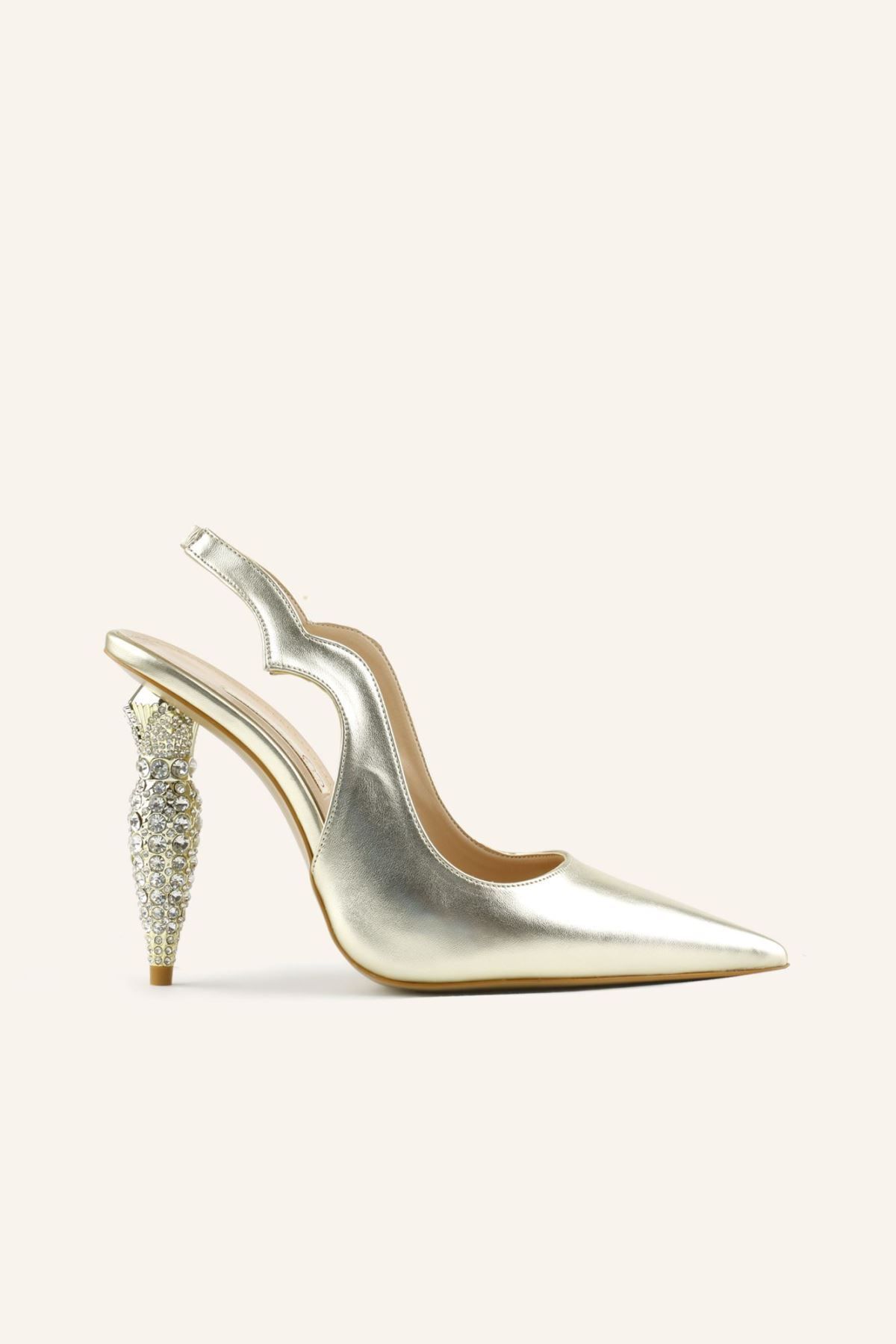 Marcatelli Altın Ikon-s Stiletto Ayakkabısı