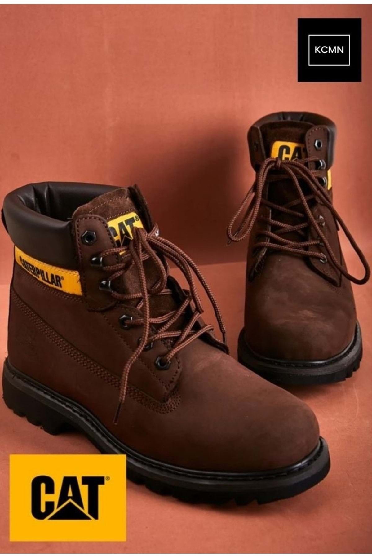 Cat 015g100095 Colorado Deri Erpıllar Unisex Bot Kahverengi