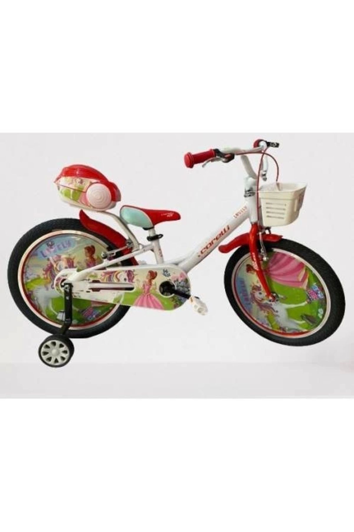 Corelli Lovely 20 Jant Çocuk Bisikleti Alüminyum Kadro Beyaz Kırmızı