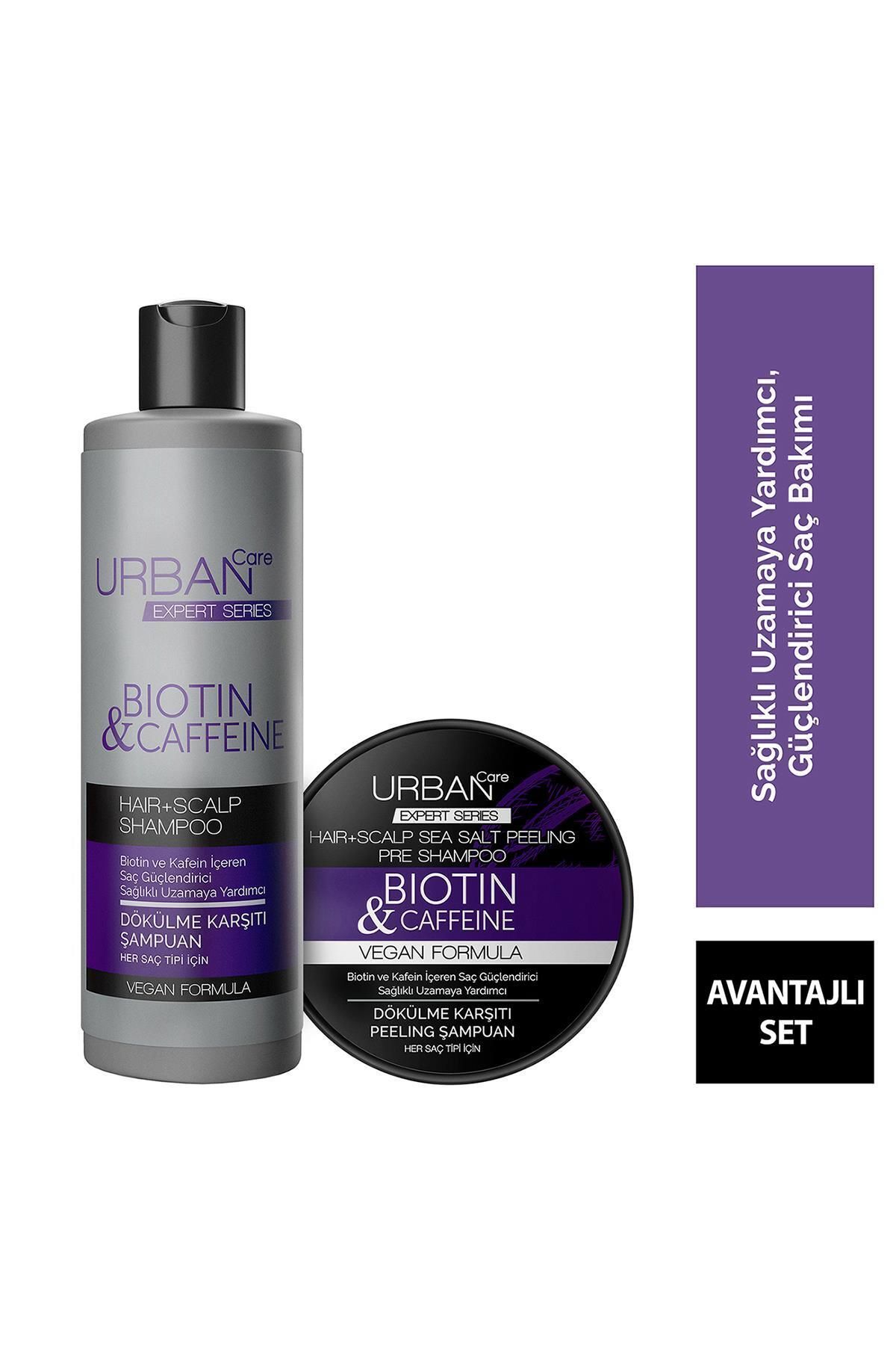 Urban Care Expert Biotin Ve Kafein Dökülme Karşıtı Şampuan 350ml Peeling Şampuan 200 Ml-vegan