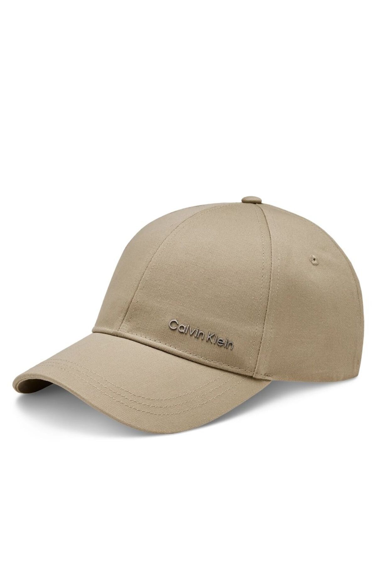 Calvin Klein Erkek Logo Detaylı Bej Şapka