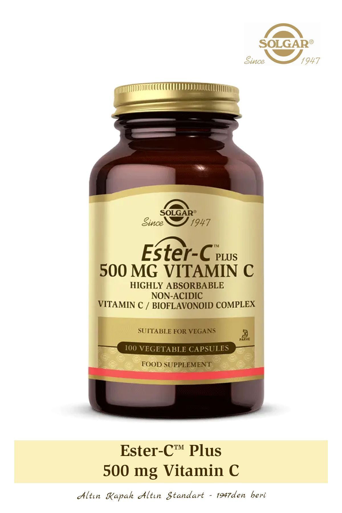 Solgar Ester-c 500 Mg 100 Kapsül