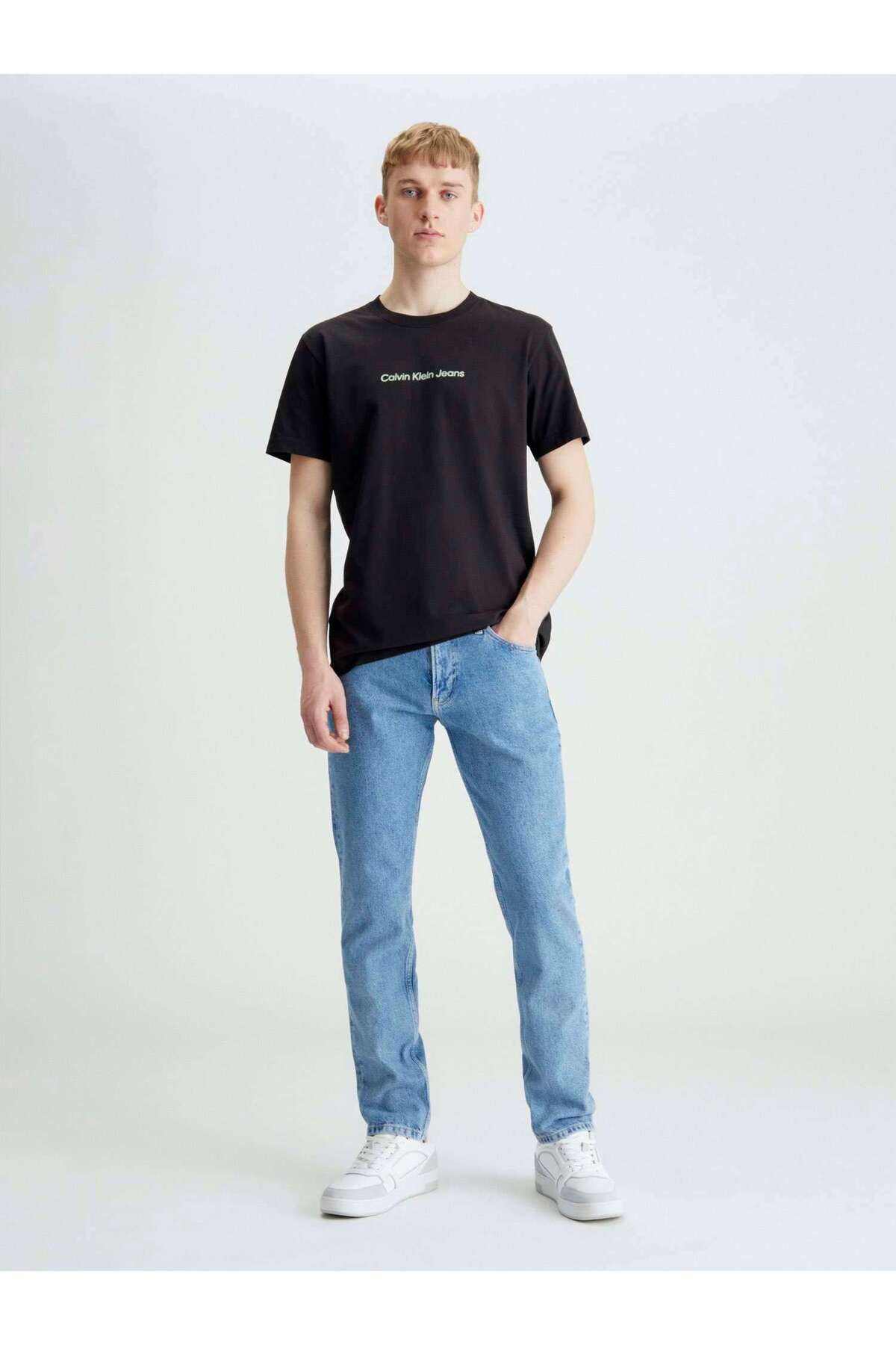 Calvin Klein MIRRORED CK LOGO TEE