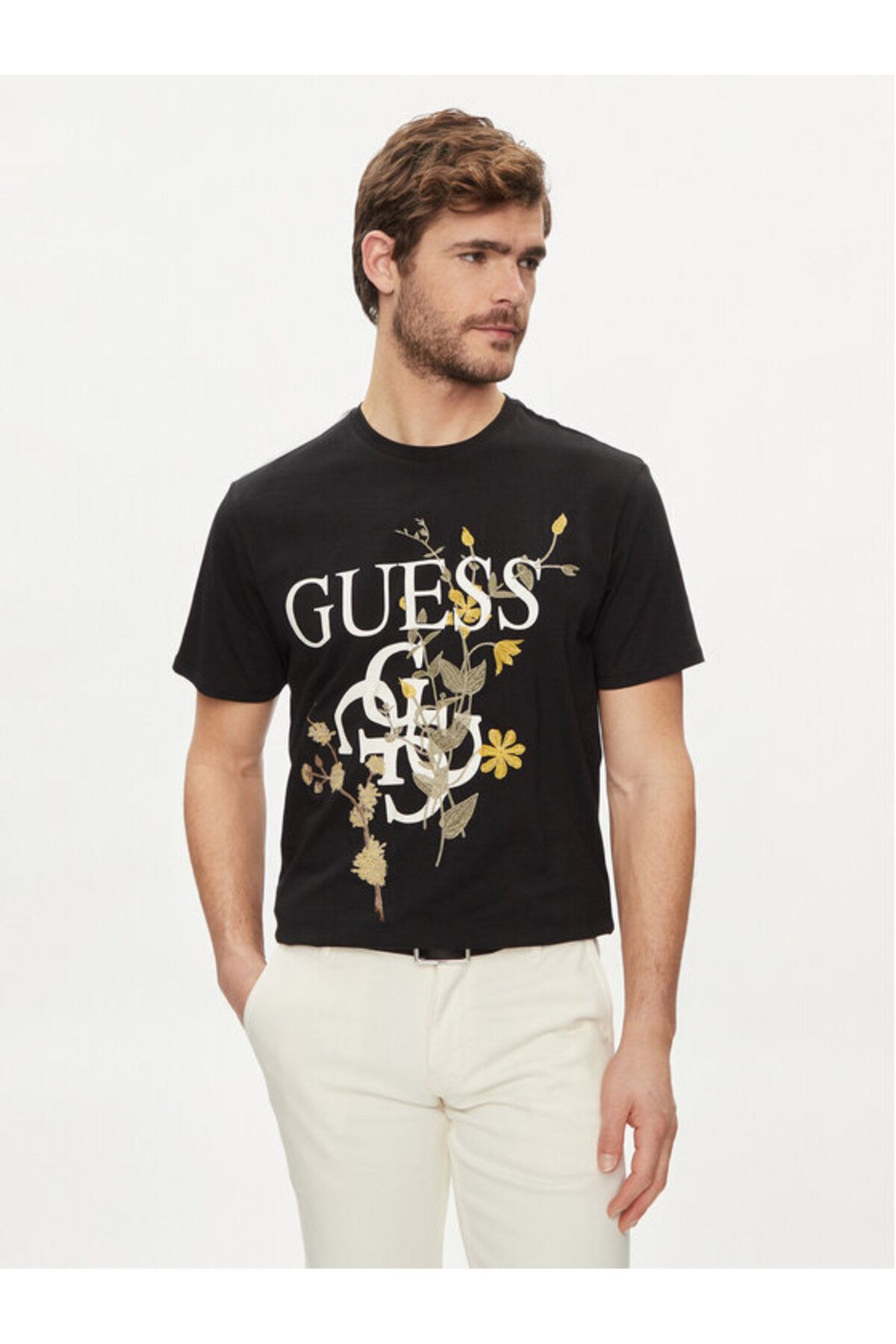 Guess Quatro Erkek Slim Fit T-Shirt