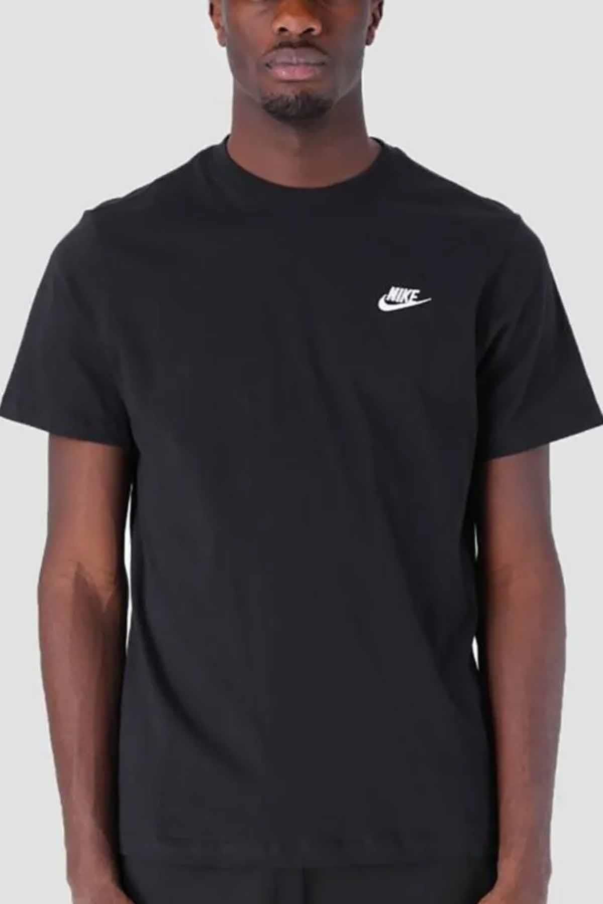 Nike Erkek Tişört %100 Pamuklu Kumaş Erkek Tişört Ar4997-013-siyah