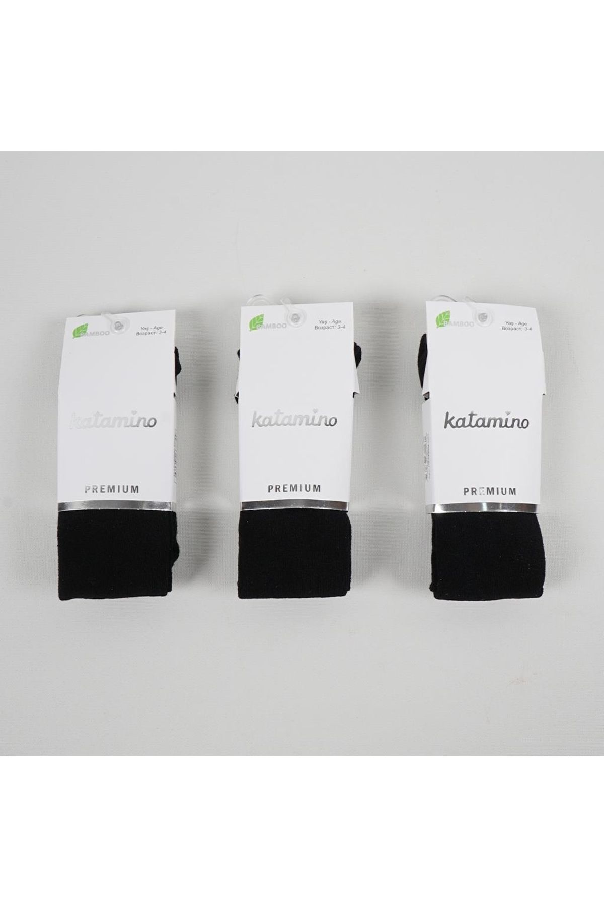 Katamino Liva Kız Bambu Külotlu Çorap 7-12 K36001 Siyah