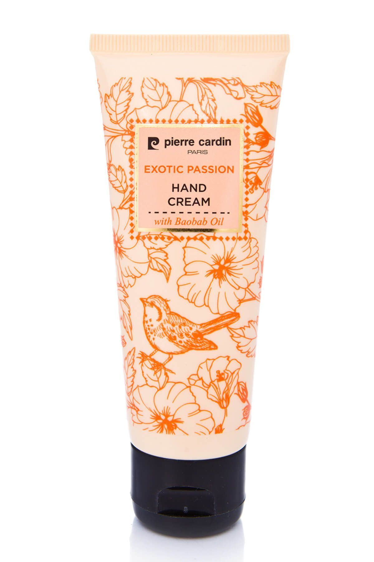 Pierre Cardin Baobab Yağı içeren E Vitaminli Nemlendiri El Kremi - Exotic Passion Hand Cream 75 ml  8680570257435