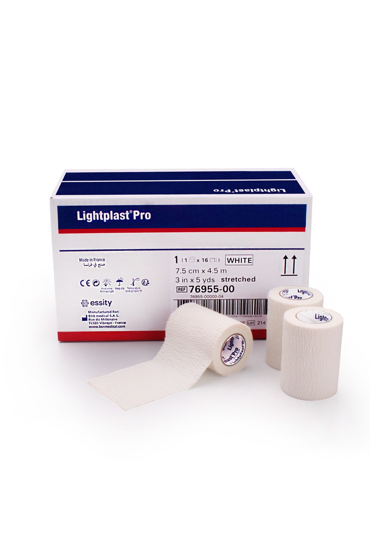 BSN Lightplast Pro 7,5cm X 4,5m Beyaz Tear Light Hafif Destek Bandajı