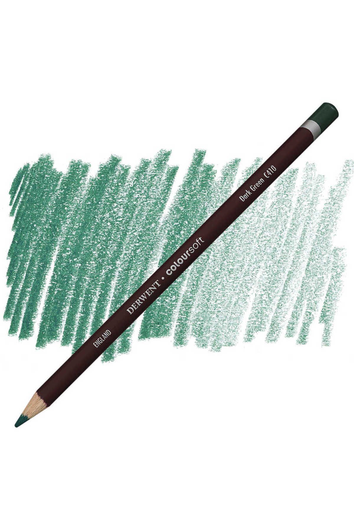 Derwent Coloursoft Yumuşak Kuru Boya Kalemi - C410 Dark Green