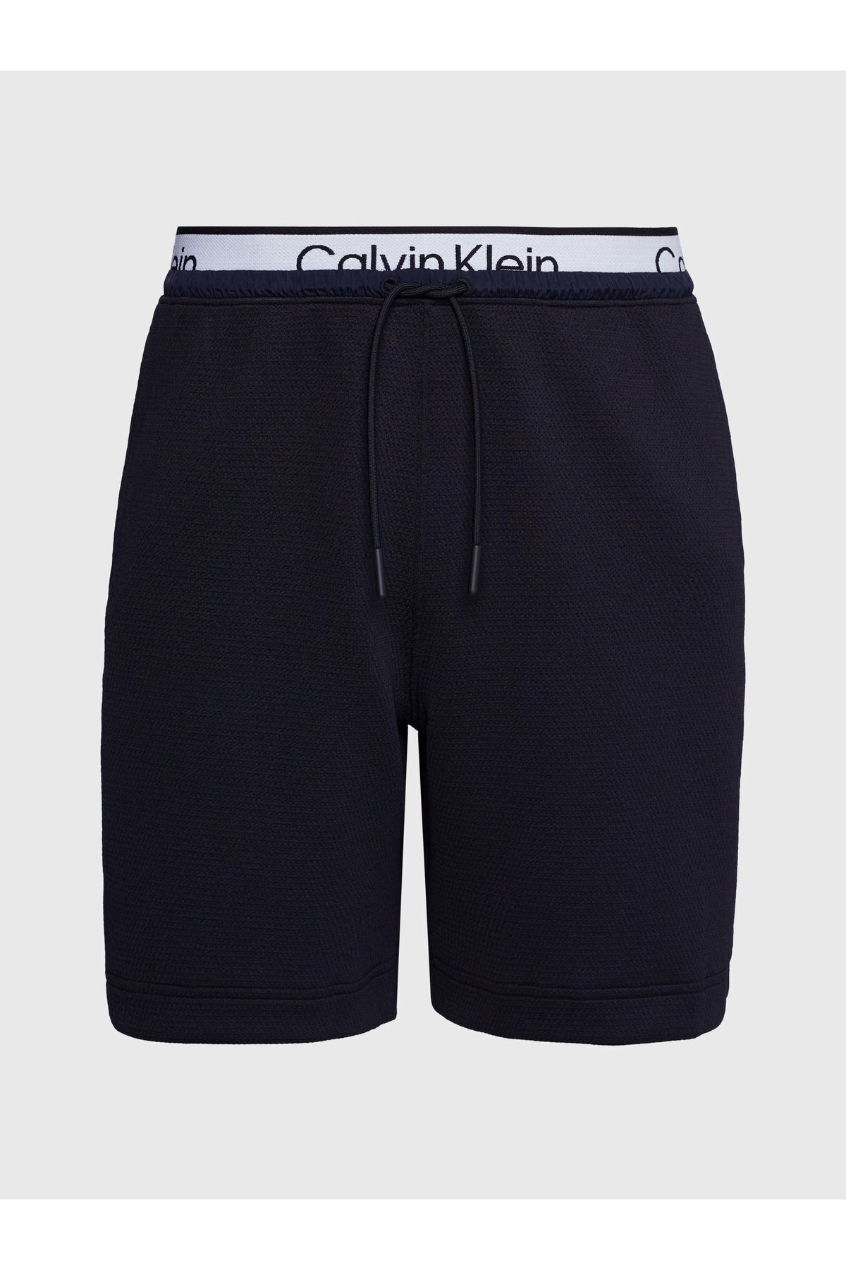 Calvin Klein Erkek Marka Logolu Elastik Bel Bantlı  Büzme İpli Nemi Emen Kumaşlı Günlük Kullanıma Uygun Siyah Şor