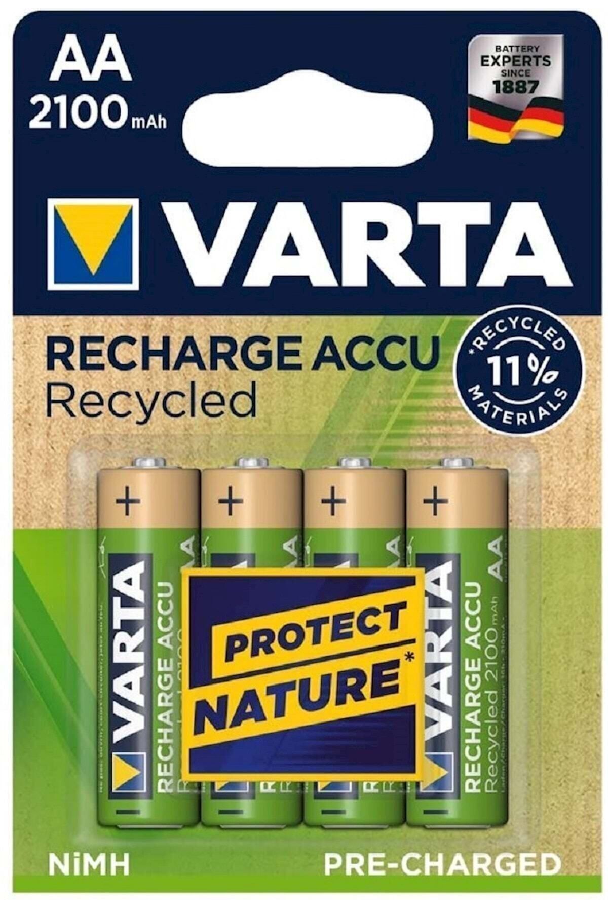 Varta Yeni Ambalaj Şarj Edilebilir Pil Aa 2100 mah 4 Adet