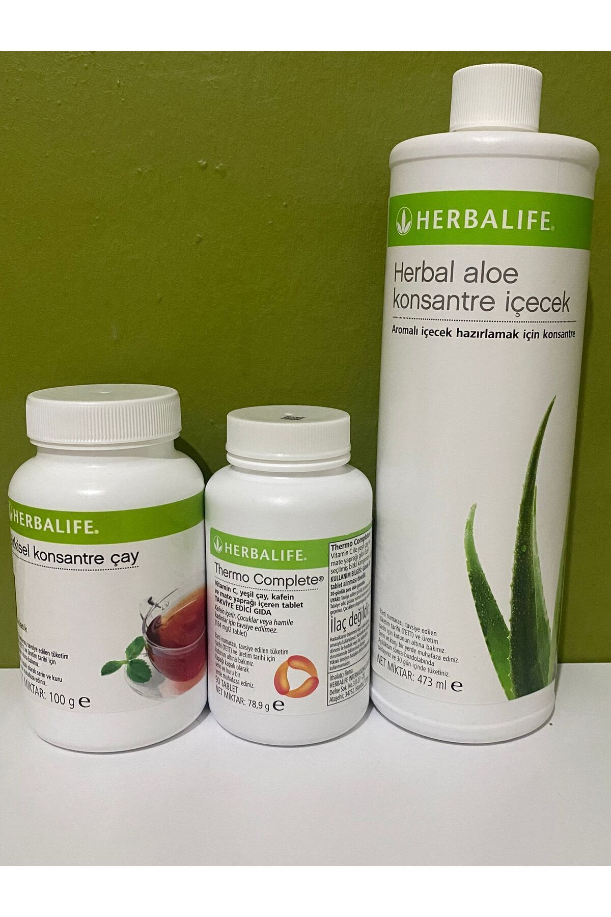 Herbalife Bölgesel Paket ( Aloe Konsantre Içecek+ 100 Gr Çay+ Thermocomplate)