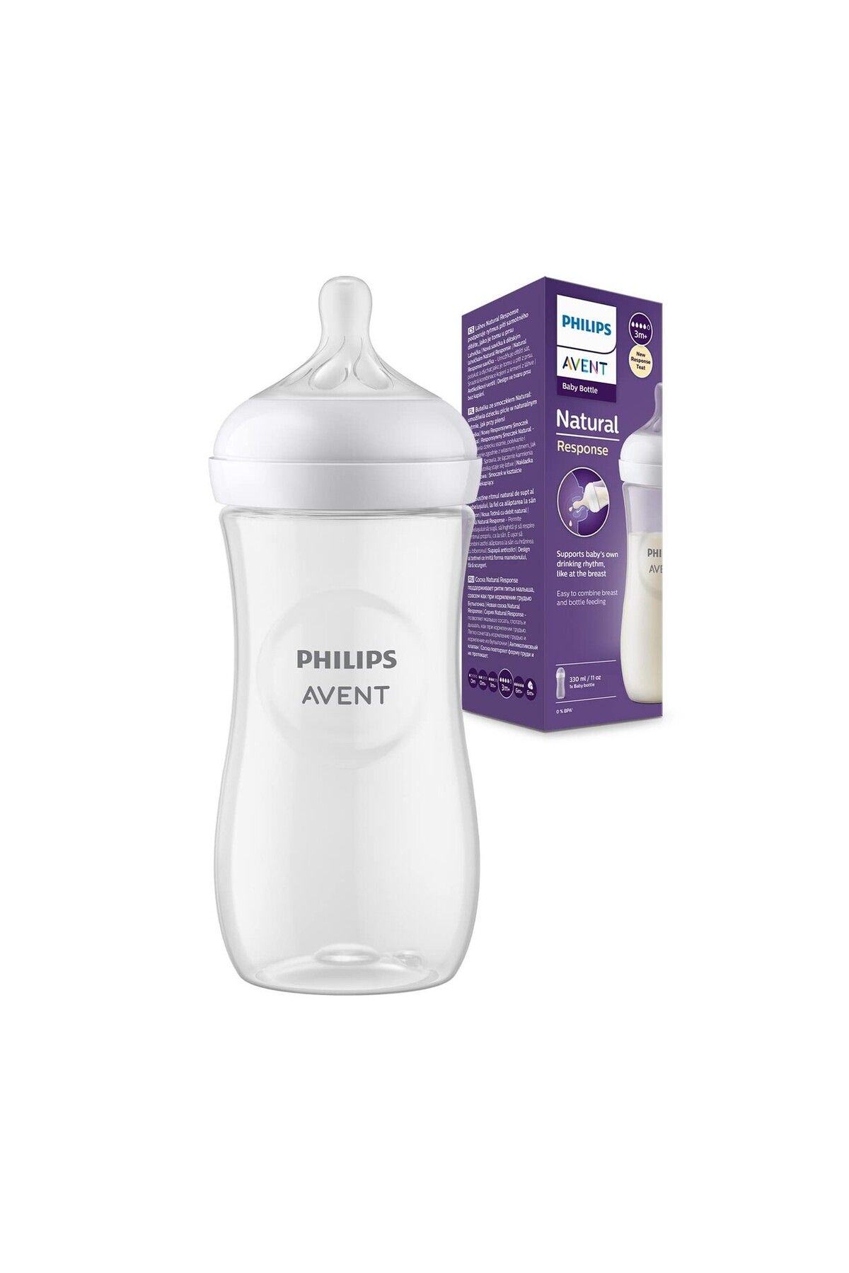 Philips Avent Natural Response Pp Biberon 3 Ay 330ml Scy906/01