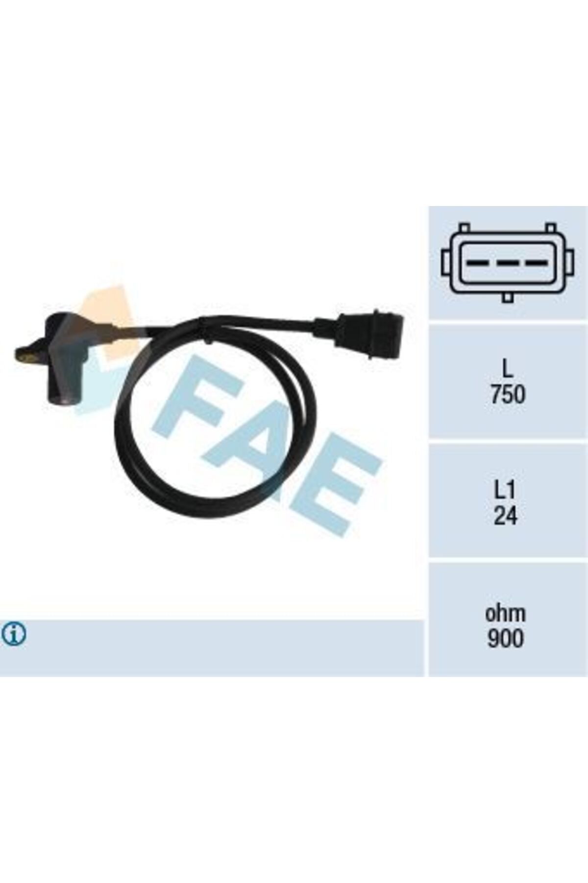 Fae Krank Mil Sensörü Kablosu Fıat Slx-tempra-tıpo 1.4-1.6ie 79058 7799033-7799032-77990320