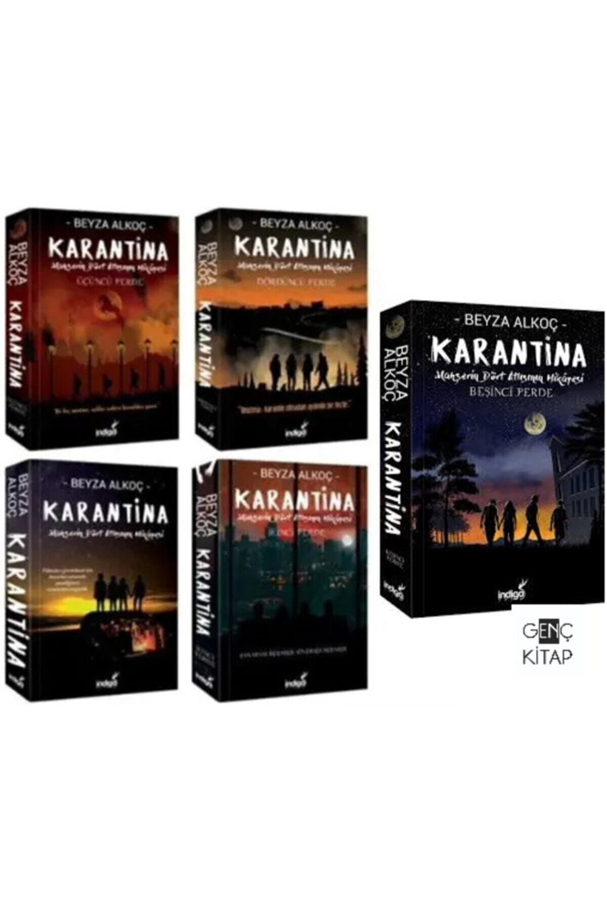 İndigo Kitap Karantina 5 Kitap Set Beyza Alkoç Mahşerin Dört Atlısı Karantina 1-2-3-4-5