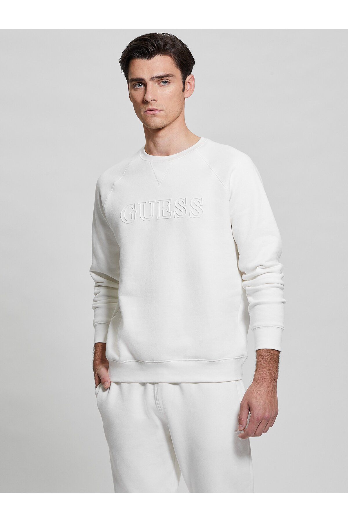 Guess Aldwin Erkek Aktif Sweatshirt