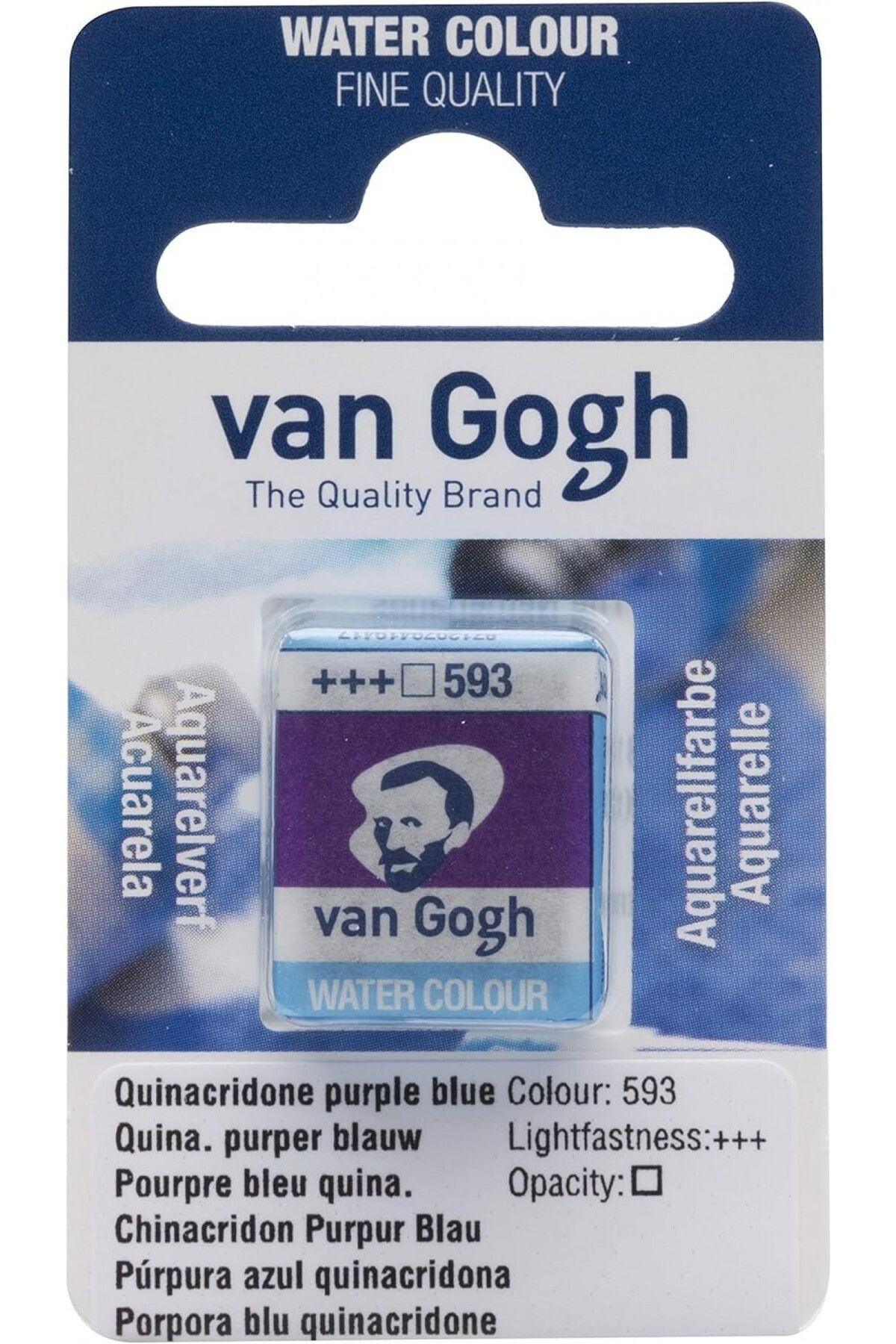 Talens Van Gogh Suluboya Tablet Quinacridone Purple Blue