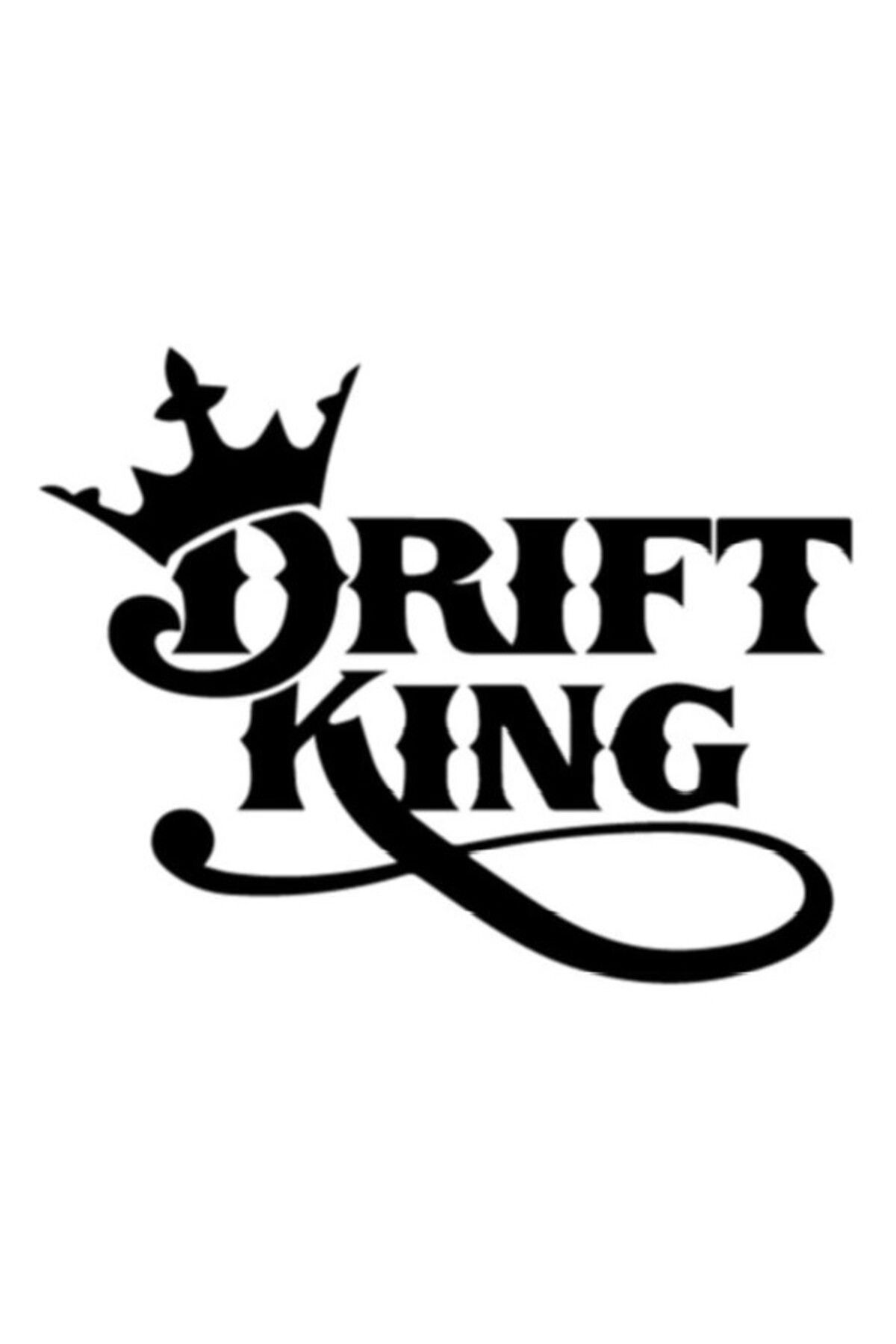 Genel Markalar Drift King Sticker (Oto-Motor-Laptop-Duvar-Dekor) 13 x 11 cm