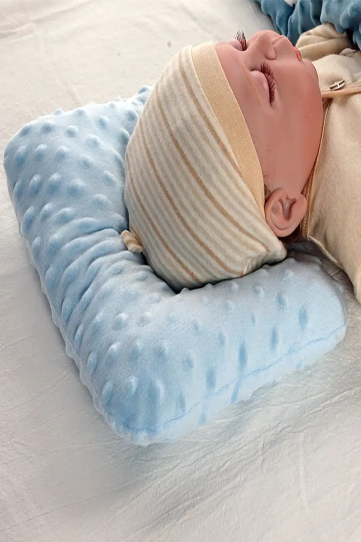 TEGA Bebek Yastığı, Bebek Düz Kafa Yastığı,yenidoğan Yastık, Düz Kafa Sendromu Önlem Yastığı