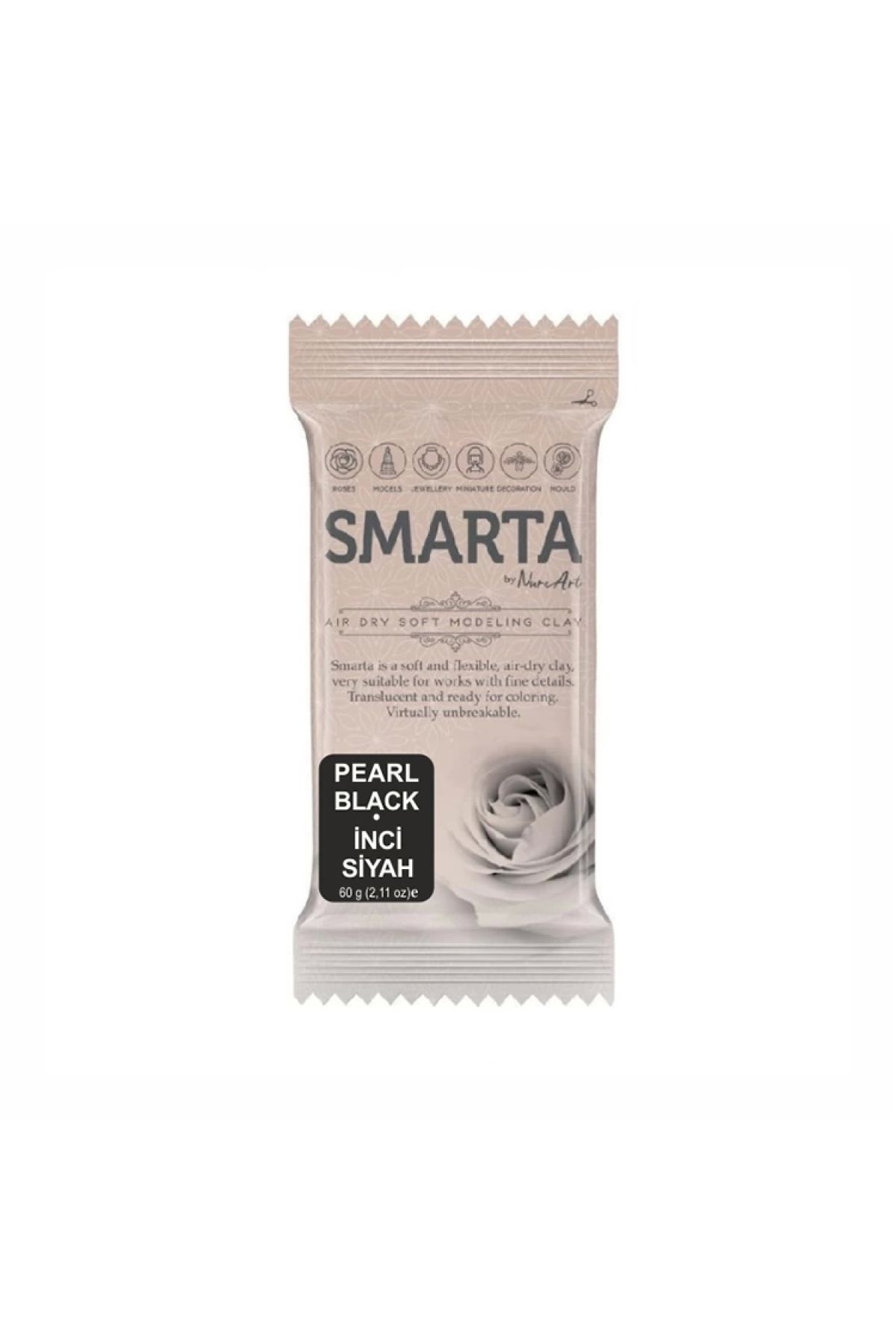 Smarta Modelleme Kil Hamuru 60 Gr No:30 Metalik Siyah Inci (pearl