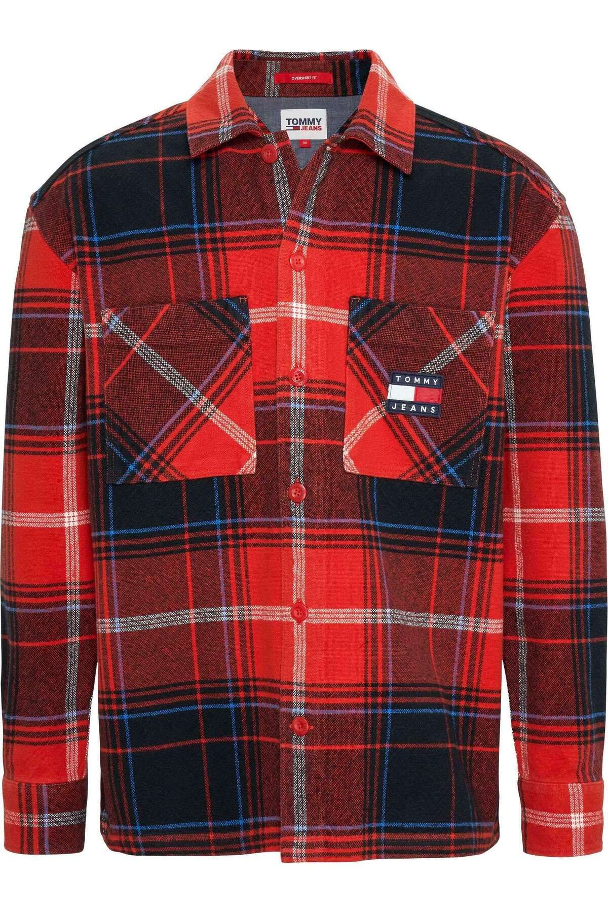 Tommy Hilfiger TOMMY JEANS ERKEK BRUSHED CHECK OVERSHIRT