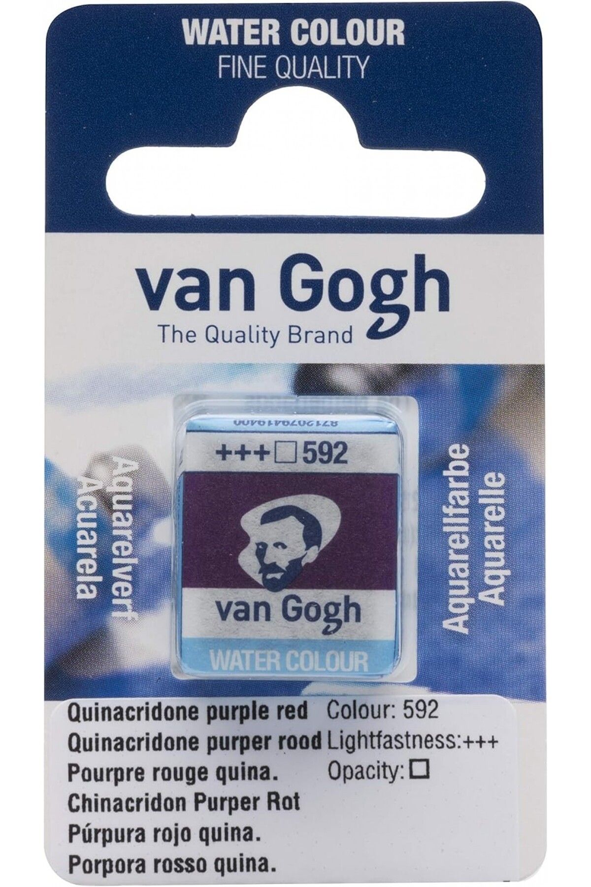 Talens Van Gogh Suluboya Tablet Quinacridone Purple Red