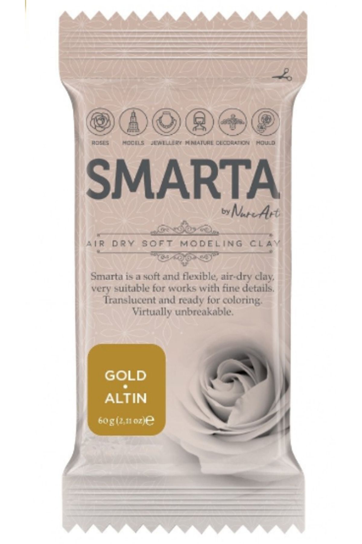 Smarta Modelleme Hamuru 60gr Altın