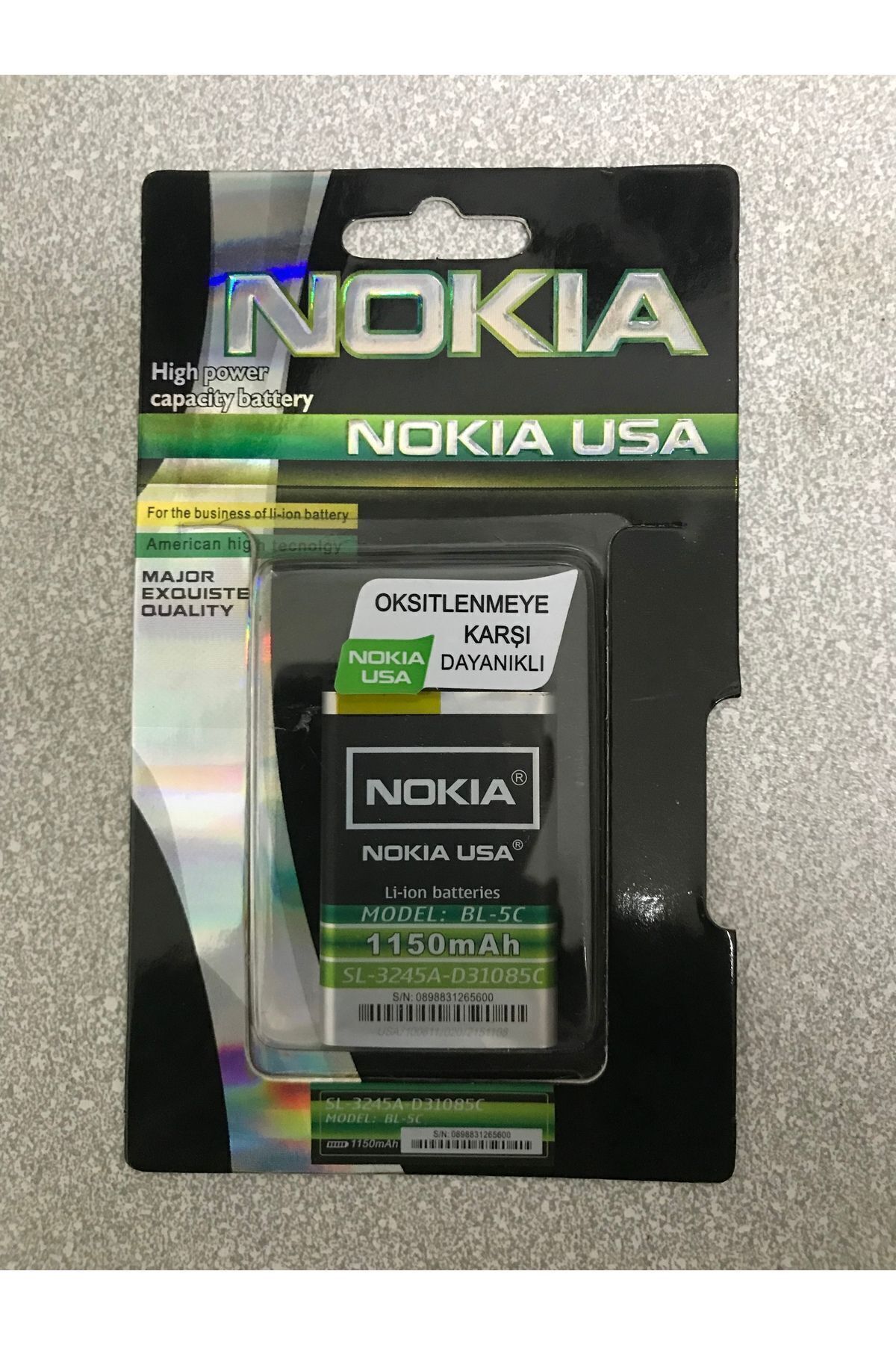 Nokia Bl-5c. 1150 Mah 3.7v Batarya