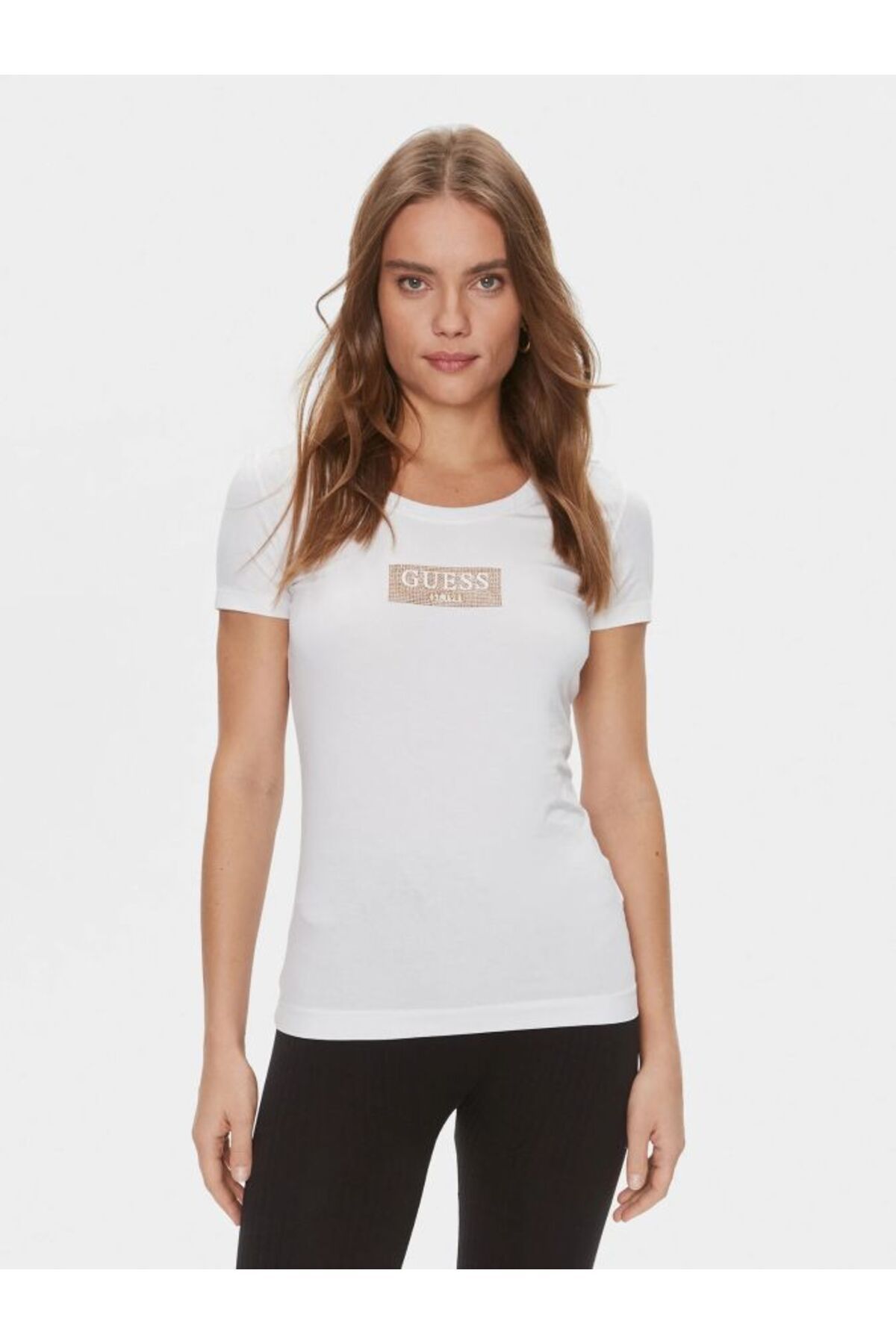 Guess Studs Box Kadın Slim Fit T-shirt