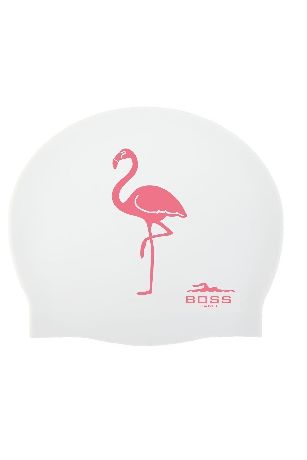BOSS Silikon Bone Flamingo Baskılı Yüzücü Havuz Ve Deniz Bonesi