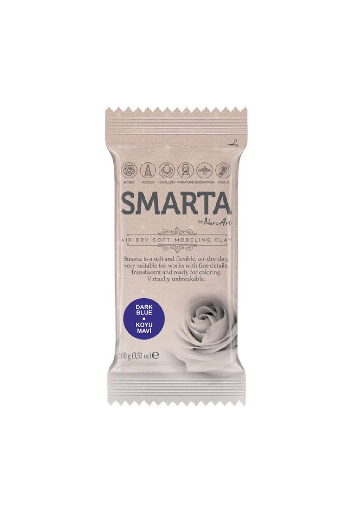 Smarta Modelleme Kil Hamuru 100 gr No:20 Koyu Mavi (DARK BLUE)