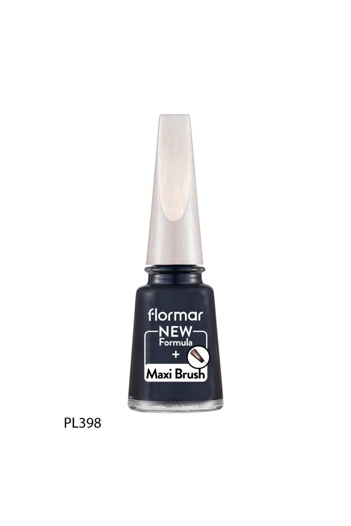 Flormar Oje Maxi Brush Pearly Pl398 Blue Black New