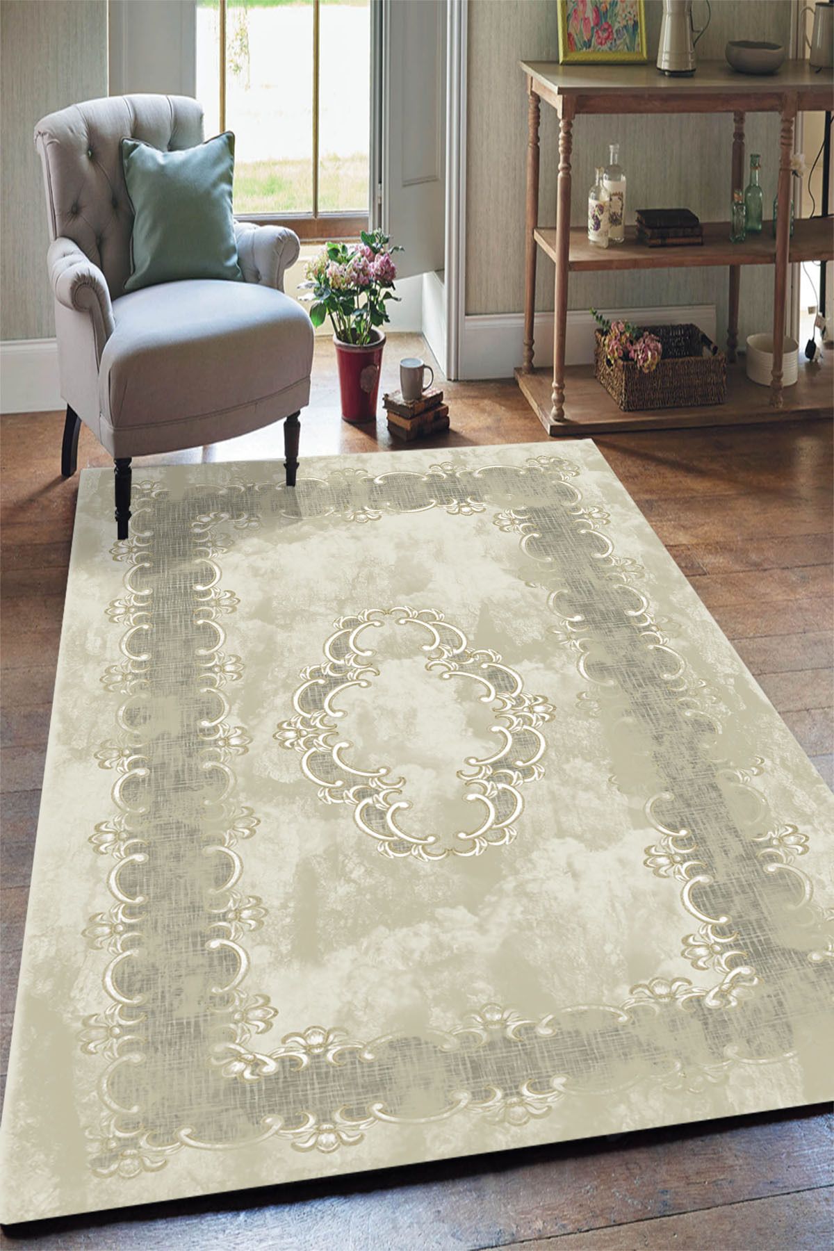 Yürük Home Welsoft Kumaş Yrk177 Modeli Lastikli Halı Örtüsü
