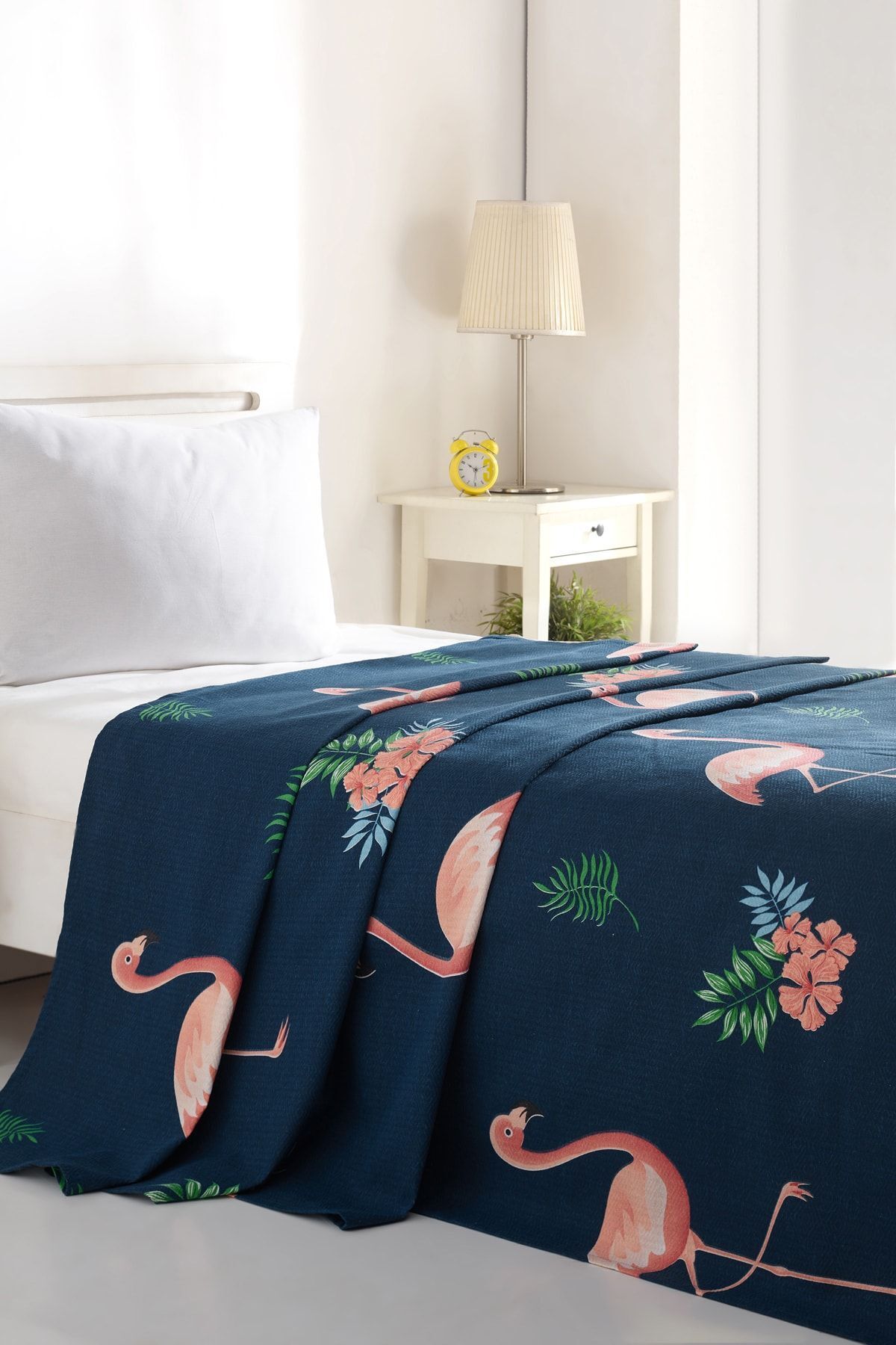 Enlora Home Doğal Pike Baskılı Tek Kişilik BigFilamin Laci