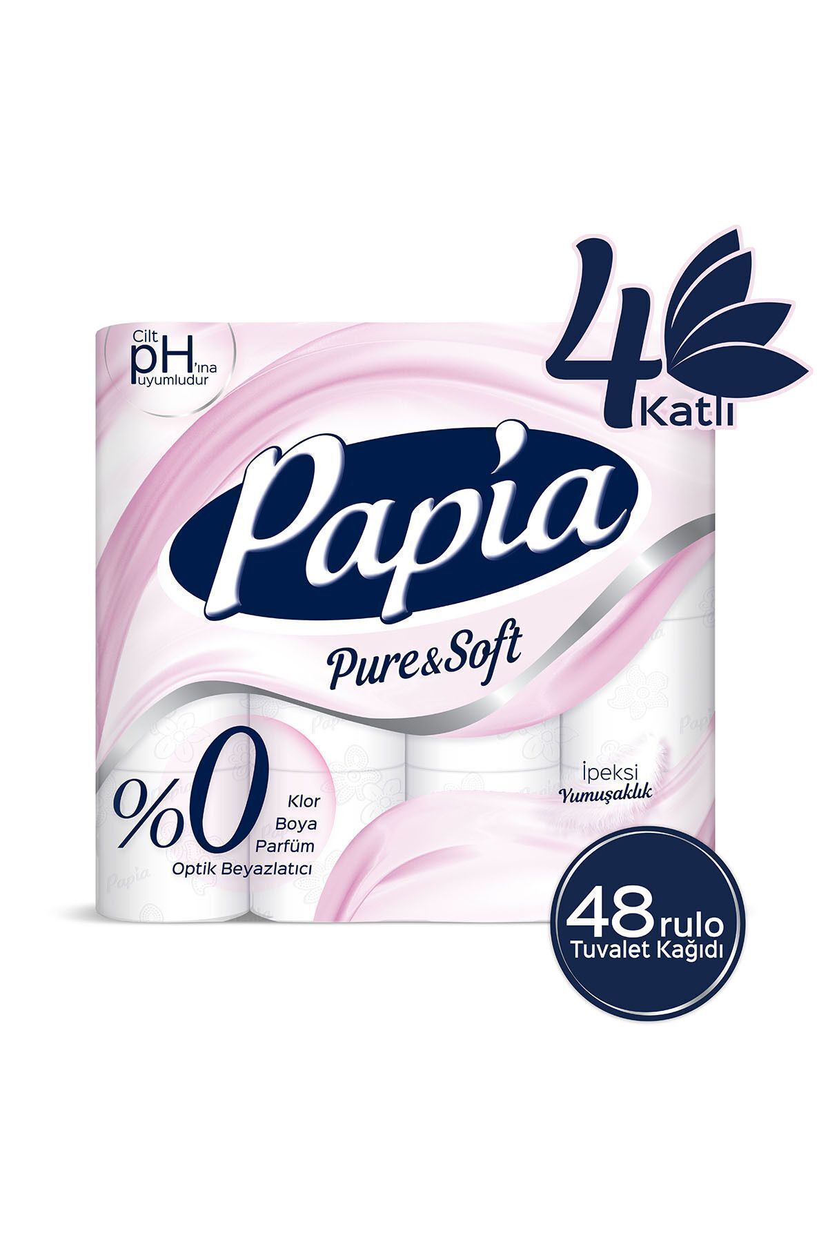 Papia Pure & Soft Tuvalet Kağıdı 48 Rulo