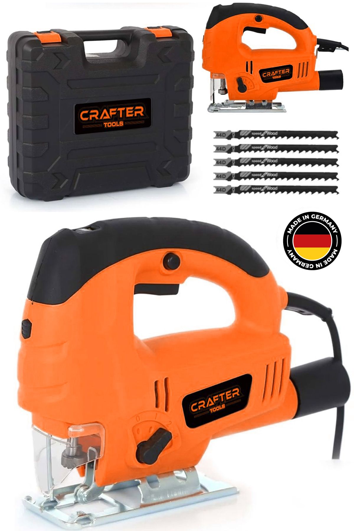CRAFTERTOOLS Germany 650 W 3 Kademe Devir Ayarlı Pandül Ayarlı Bıçkı Dekupaj Testere