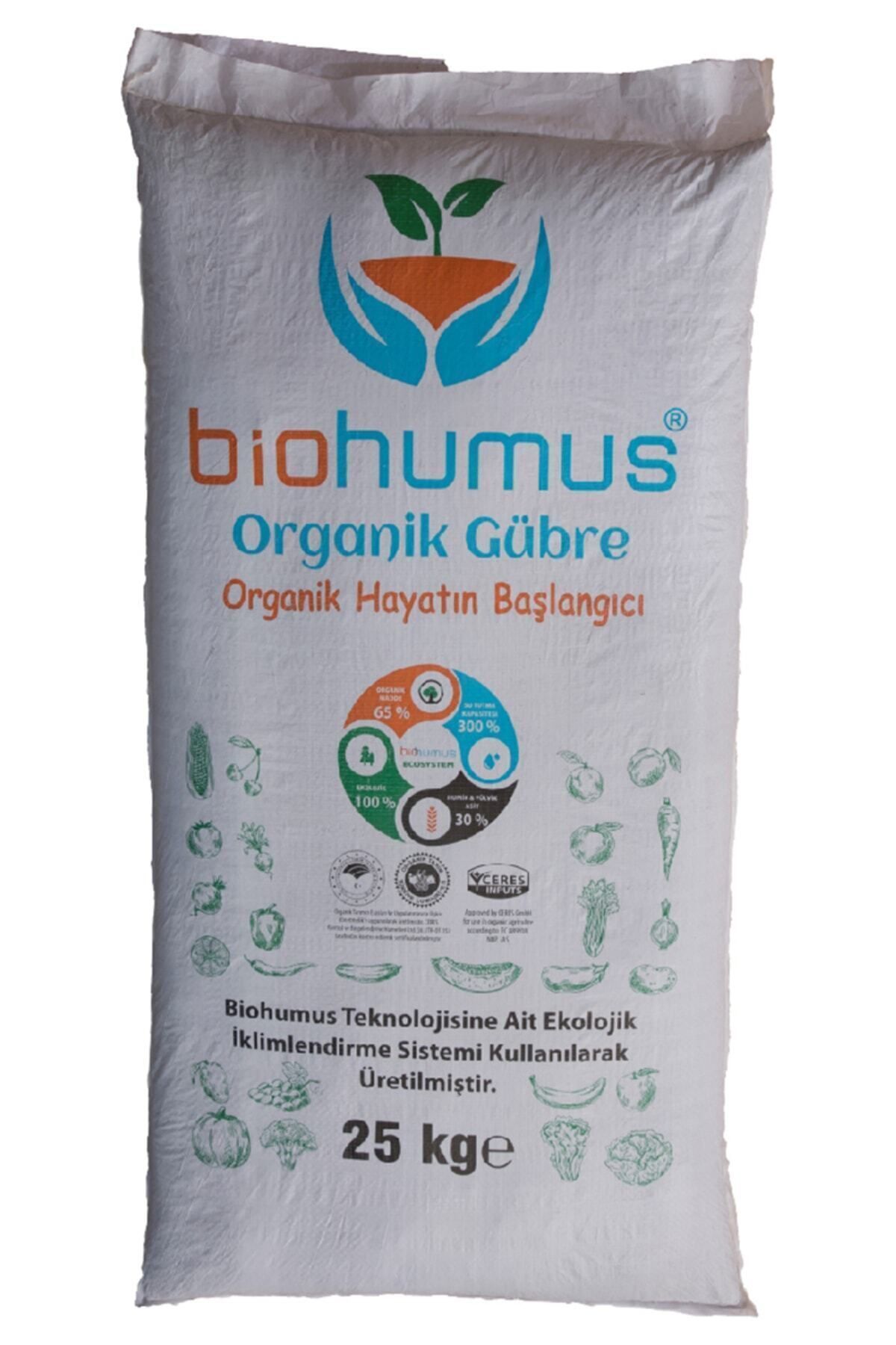 biohumus Organik Gübre 25 Kg Tekli