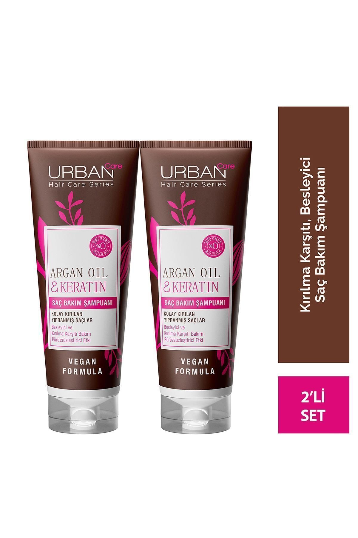 Urban Care Argan Yağı&keratin Kolay Kırılan Saçlara Özel Şampuan X2 Adet -250 ml